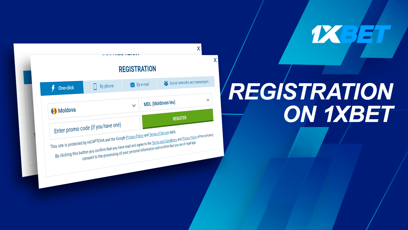 registration on 1xbet